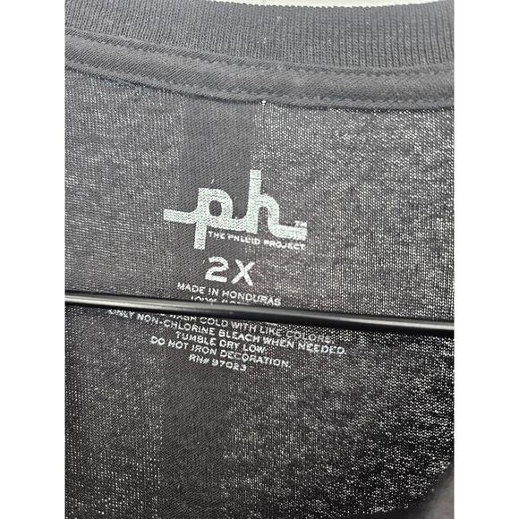 Phluid Projeck Womens Sz 2X Short Sleeve T Shirt Pride Flags Black - Picture 3 of 4